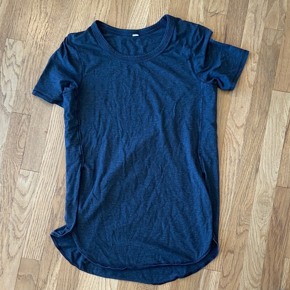 Women’s Classic Crewneck Short-Sleeve Top - Dark Grey